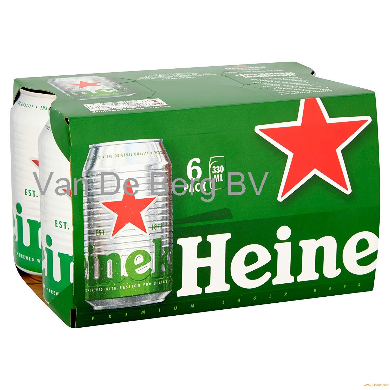 Heineken Lager Beer Can, 6 X 330ml,Netherlands Heineken price supplier ...