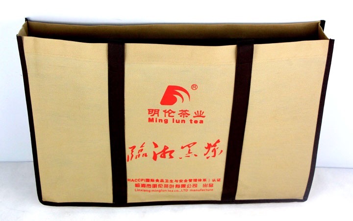 Chinese Tea Craft Hunan Dark Tea Brick (Article of Yue Yang Lou Tower pattern)