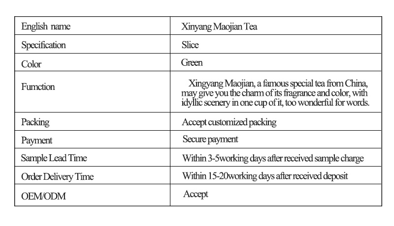 Pupular Selling Green Tea with 100% Organic and High Quality
