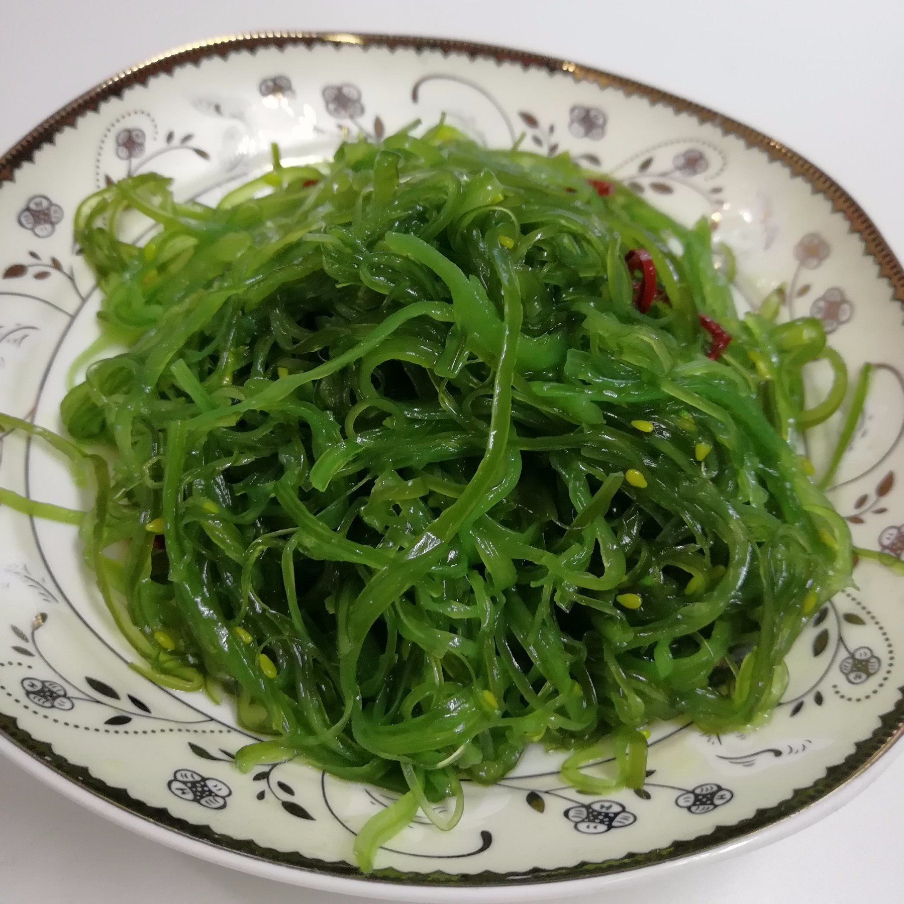 Frozen Hiyashi Seaweed Salad Raw - Frozen Salted Seaweed Wakame Stem