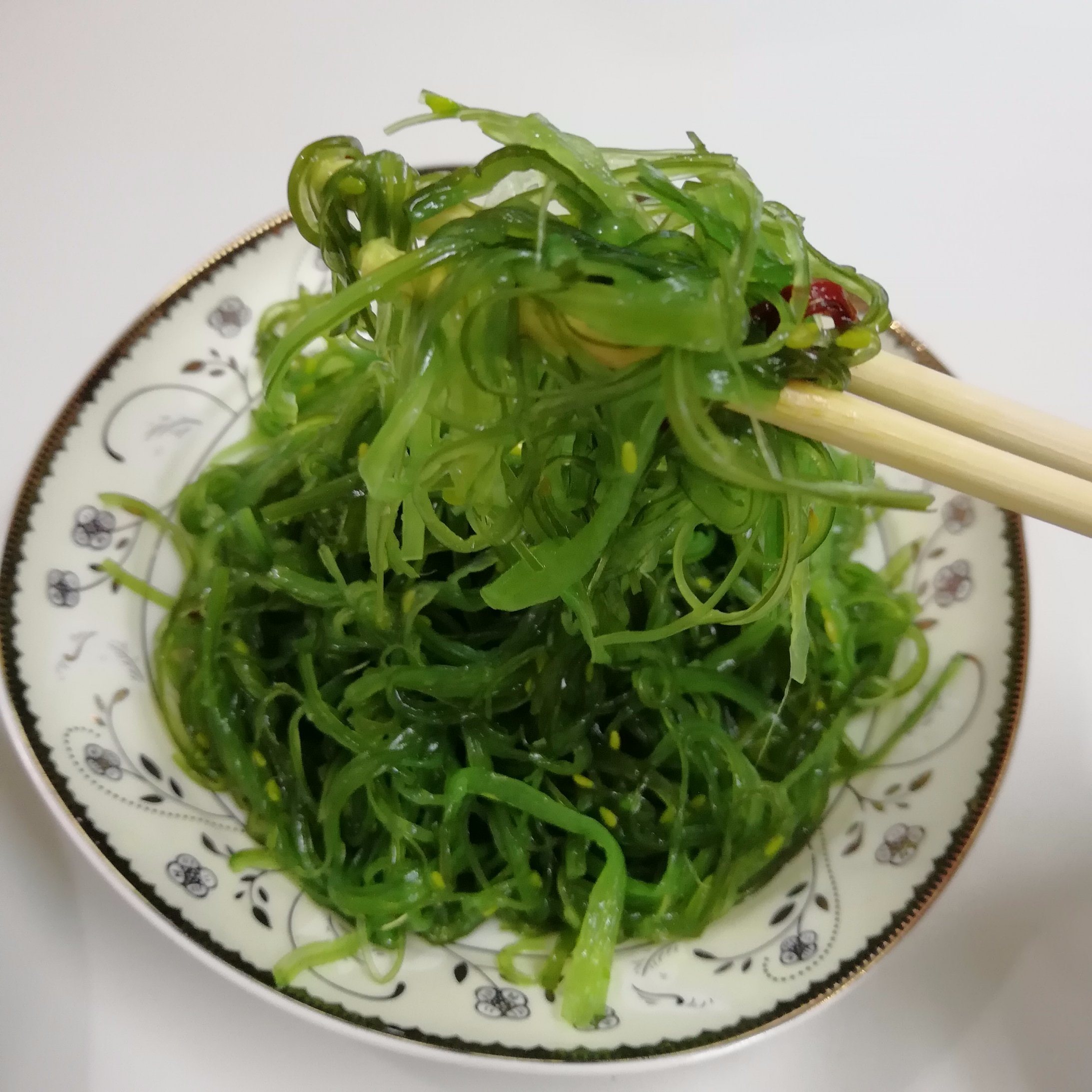 Frozen Hiyashi Seaweed Salad Raw Frozen Salted Seaweed Wakame Stem