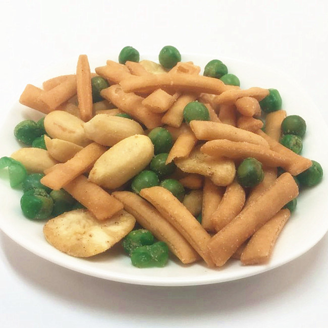 Roasted Rice Cracker Peanuts Mixed Crispy Snacks