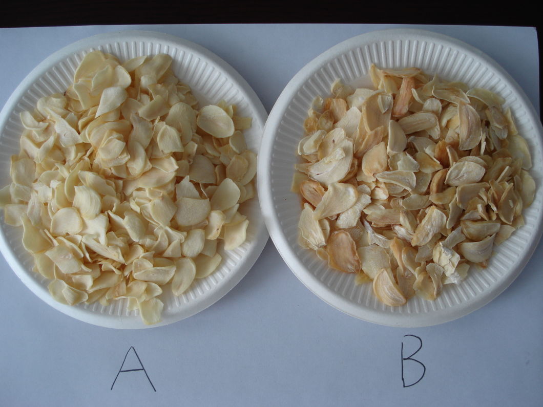 Dehydrated Garlic Flakes Without Roots
