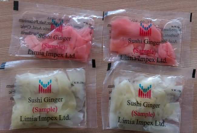 Japanese Cuisine Sushi Pickled Ginger 10g for Take Away