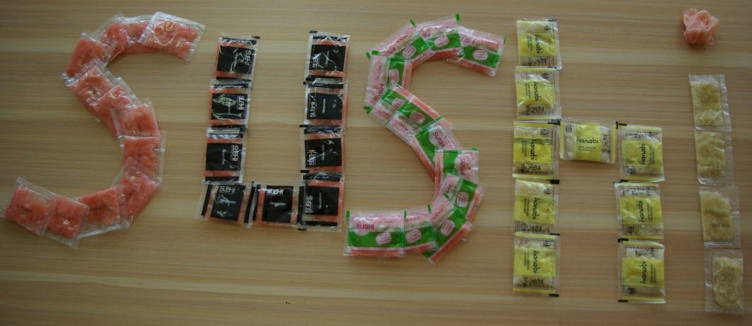 Japanese Cuisine Sushi Pickled Ginger 10g for Take Away