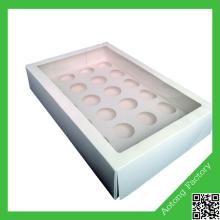 Practical and  eco -friendly 24 holes cupcake cake  box es and inserts for packaging