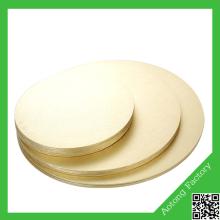 Eco-friendly double sided metallic  paper  cake board cake drum for cake delivery