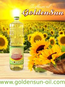 Refined sunflower oil GoldenSun 1 L . Origin of Ukraine