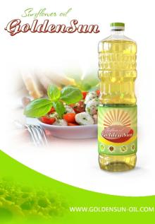 Refined sunflower oil GoldenSun 1 L . Lebanon