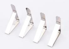 Home Kitchen Restaurant Picnic Tables Stainless Steel Table cloth holder Skirt Clips good feedback