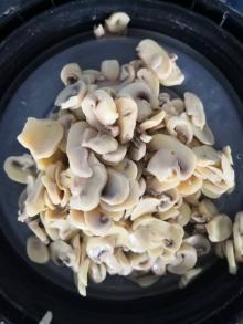 slice brined mushroom
