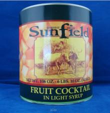 a10 canned fruit cocktail in light syrup