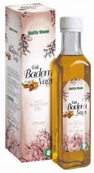 Natural Sweet Almond Oil 250 ml Glass Bottle GMP Certified