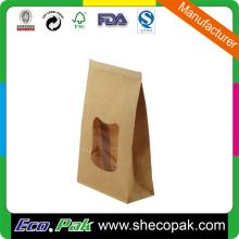 coffee  bag  with  tin  tie, window coffee  bag ,