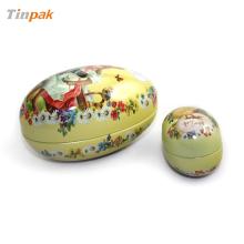 chinese custom easter  egg  shape  tin   box 