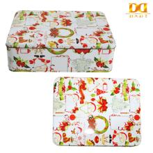 Christmas Rectangular Gift Tin Box,Candy Tin Box