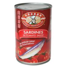 Canned Sardines in Tomato Sauce And Brine 425gx24 Chinese Origin High Quality Manufactory Price