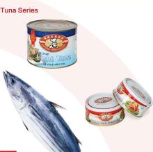 CANNED TUNA FISH CHUNKS IN BRINE, OIL, WATER