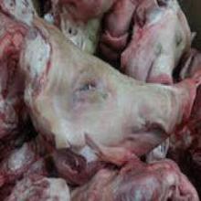 frozen pork whole heads w/o ears