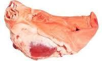 FRESH PIG HEADS, PIG HIND FEETS, EAR, TAIL, PORK FEET, PORK TONGUE