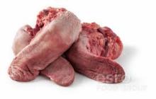Frozen Pork Tongue (swiss cut) / Grade A pork