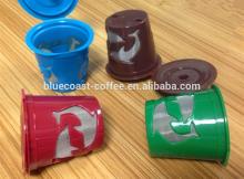 Plastic refillable k cup for keuring brewers