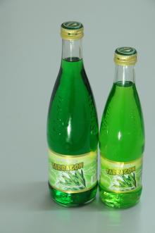 Tarragon Carbonated Soft Drink in Glass Bottle