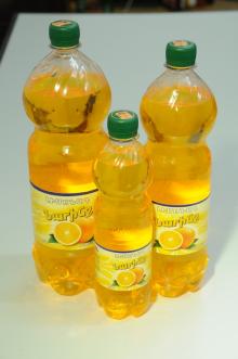 Orange Carbonated Soft Drink in PET Bottle