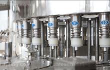 Monoblock Rotary Mineral Water Filling Machine , Beverage Automatic Filling Line