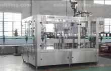 Automatic Glass Liquid Bottle Filling Machine With Aluminum Screw Capping 2 In 1 Monoblock