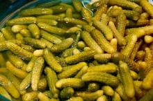 Salted cucumbers