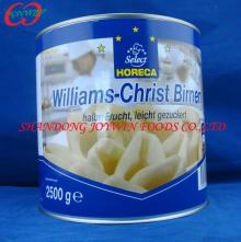 choice grade canned bartlett pear in light syrup