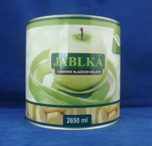 solid pack apple, canned fuji apple in light syrup