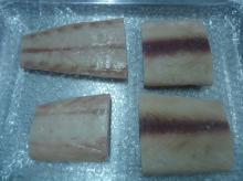 Frozen mahi mahi fillet portion