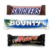Snickers/ Mars/ Twix/ Bounty