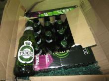 Tuborg Beer. Can and bottle