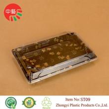 plastic food sushi packaging take away box with lid