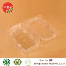 clear blister clamshell packaging plastic food container