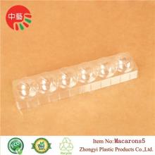 clear plastic blister macaron display tray