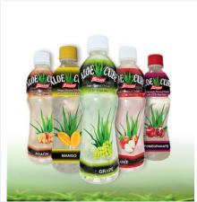 2016 Houssy FDA PET Bottle 360ml Flavored  Aloe   Vera   Juice   Drink s