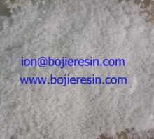 Ion exchange resin for demineralization in 42 high fructose corn syrup, glucose, dextrose, maltitol,
