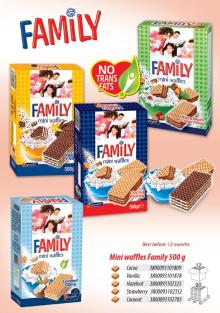 Mini waffles Family 500g