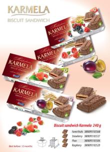 Biscuit sandwich Karmela 240g