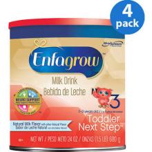 Enfamil Enfagrow Toddler Next Step Natural Milk Powder - 4 pack, 24 oz cans