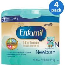 Enfamil Newborn Milk Based Powder With Iron 0-3 Months Lot Of 6 8 Oz