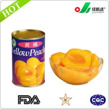 Wholesale canned yellow peach halves