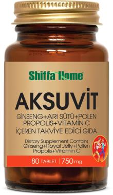 Aksuvit Natural Vitamin Food Supplement Vitamin, Ginseng, Royal Jelly, Propolis