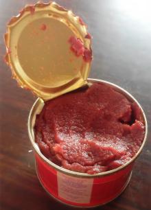 Double concentration tin packing 400g canned tomato paste for TOGO