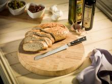 Round Bread Vegetable Thick Bamboo Cutting Platter  Wood  Chopping Board