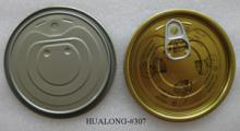 #307tin can eoe with aluminum lacquer inside